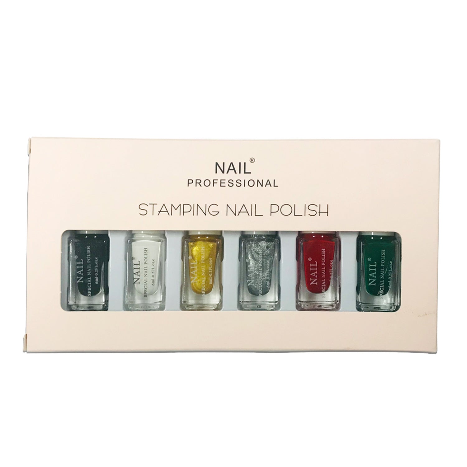 Painted Print Oil Transfer Oil Transfer Print Template Nail Polish Set