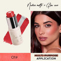 PageWine Matte Two-color Sandwich Blush Stick Moisturizing Highlight
