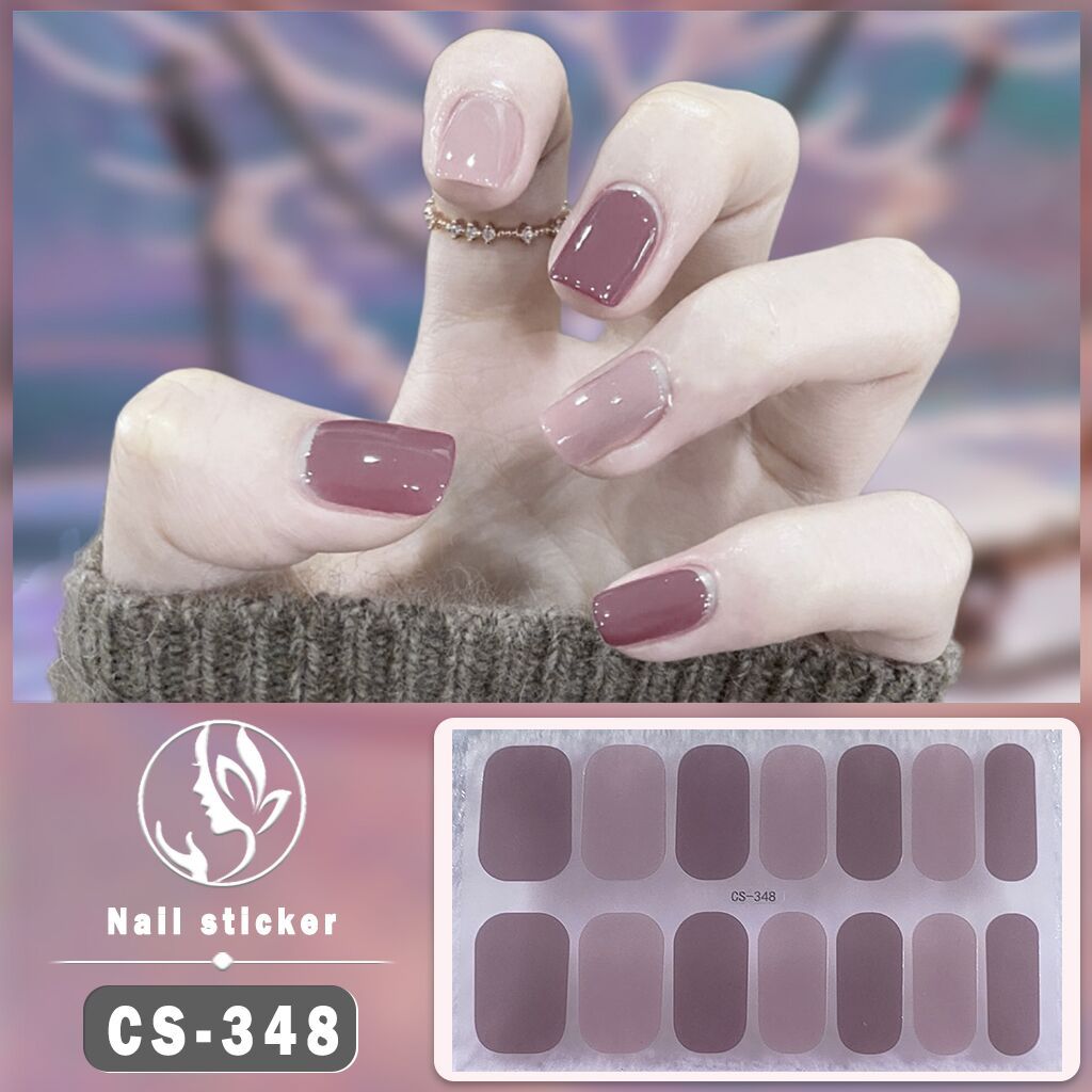 Waterproof Solid Color Nail Art Nail Shaped Piece