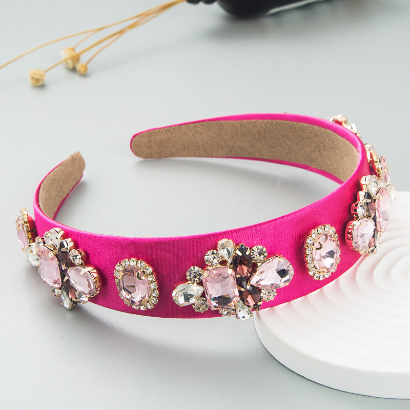 Fashion Sparkling Crystal Flower Baroque Headband