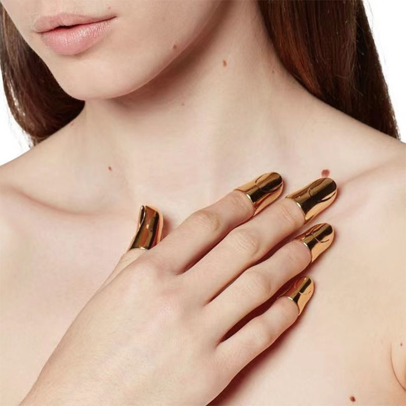 Small Opening Copper Nail Ring Set