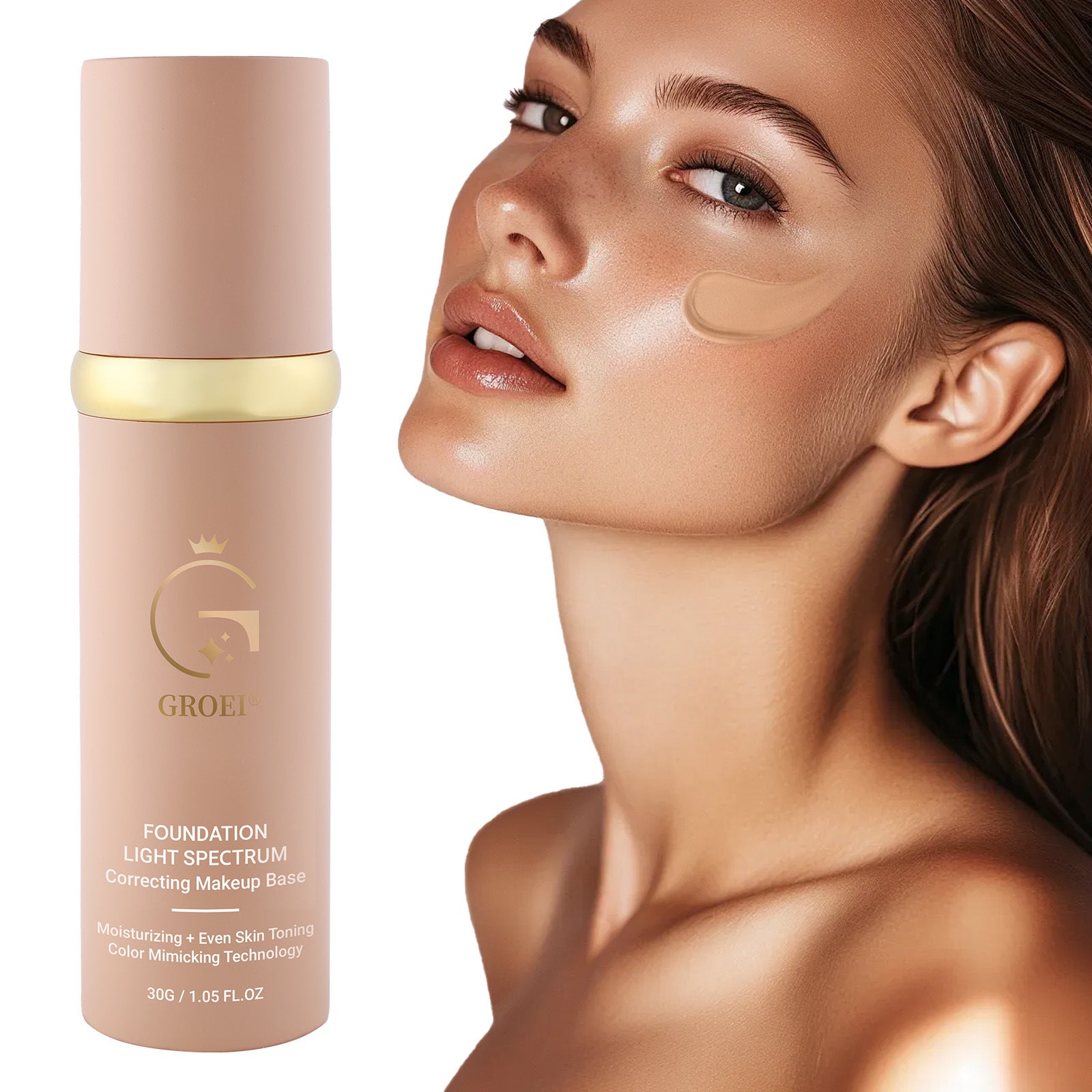 Concealer And Moisturizer Repair Waterproof And Durable Smear-proof Makeup Non-stuck Powder Foundation