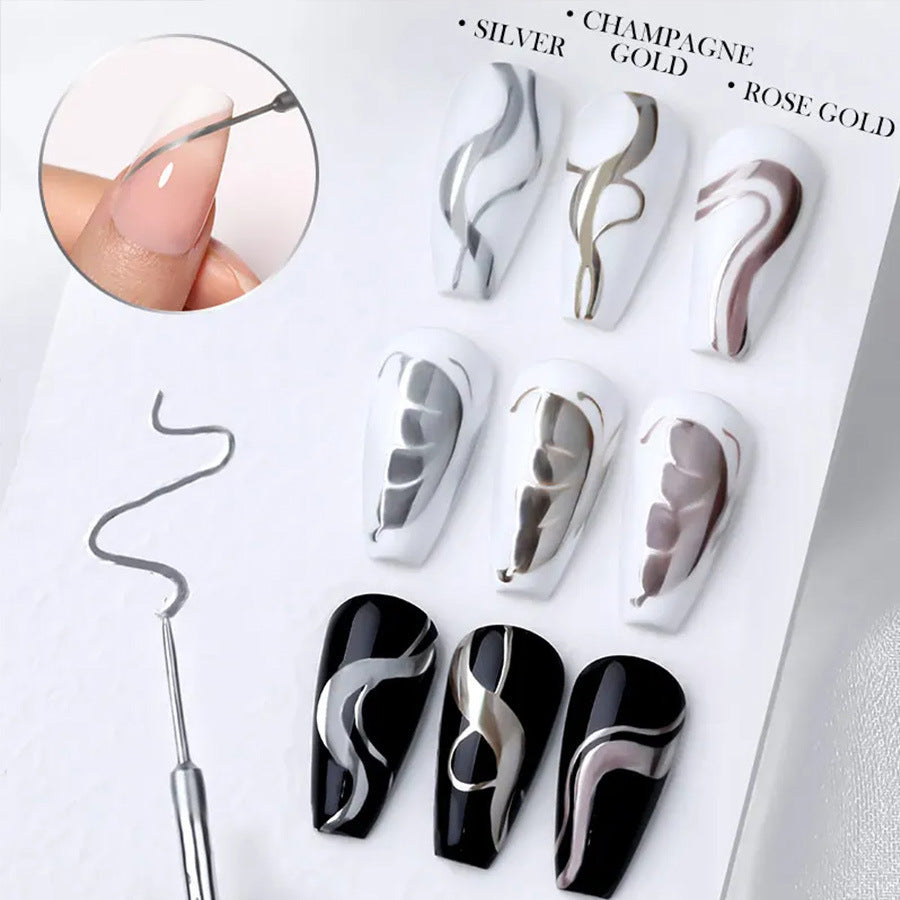 5ml Nail Metal Cable Adhesive Hoy Edge Painted