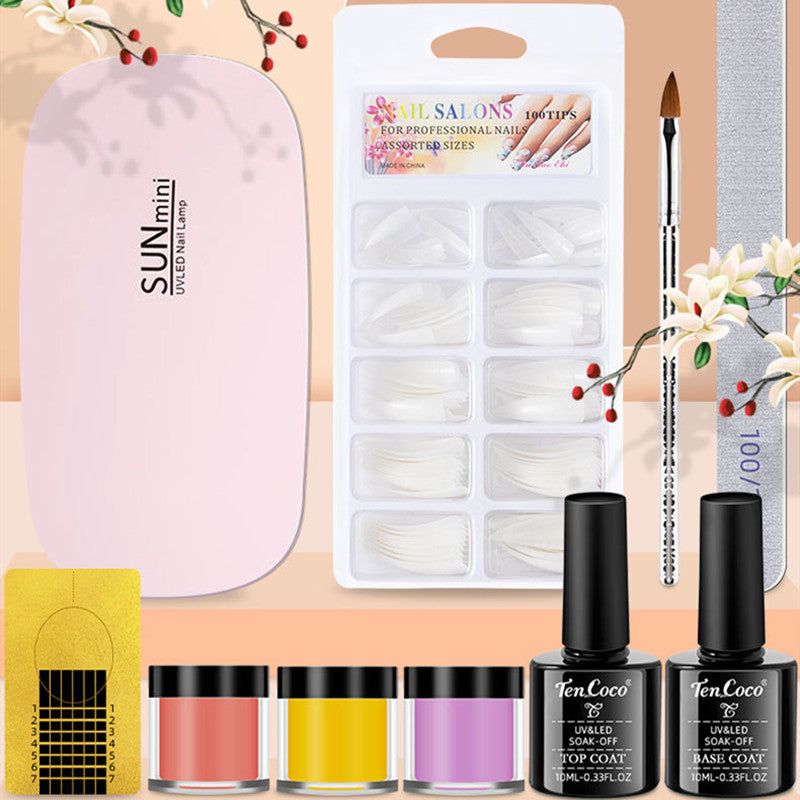 Tencoco Crystal UV Gel Nail Polish Extended Three-dimensional Modeling