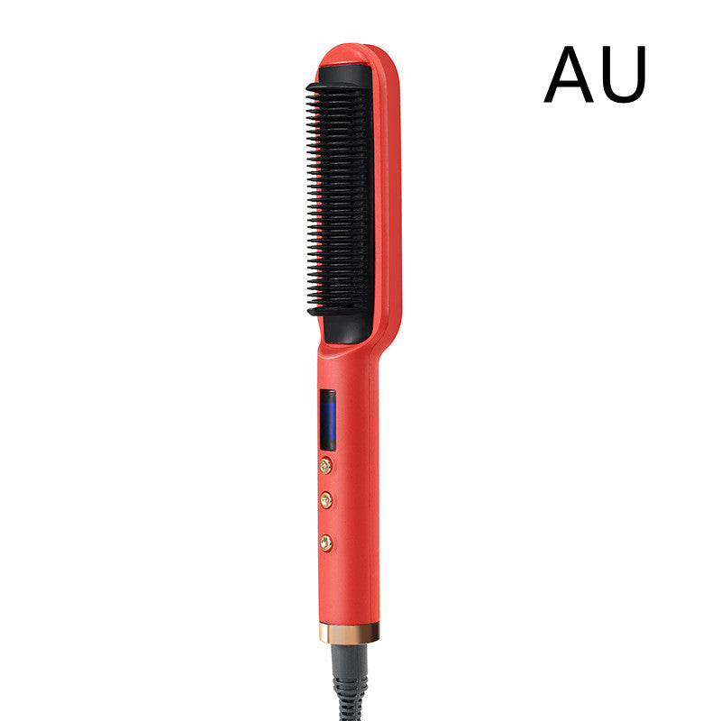 Negative Ion Straight Curling Dual-purpose Electric Heating Hair Straightening Comb