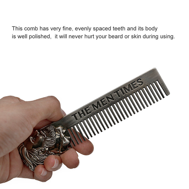 Men's Hair Comb Men's Care Portable Zinc Alloy
