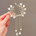 Tulip Tassel Hairpin Back Head Grip Clip