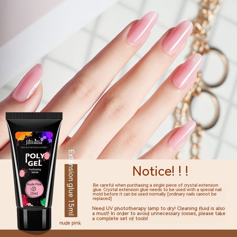 Crystal Extended Glue Nail Beauty UV