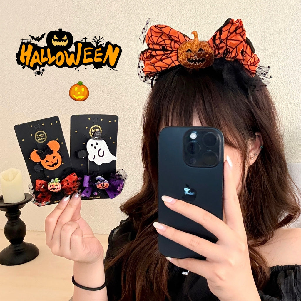 New Halloween Children's Bow Funny Barrettes