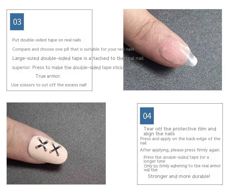 Removable Long-lasting Handmade Phototherapy Finished Product Nail Stickers