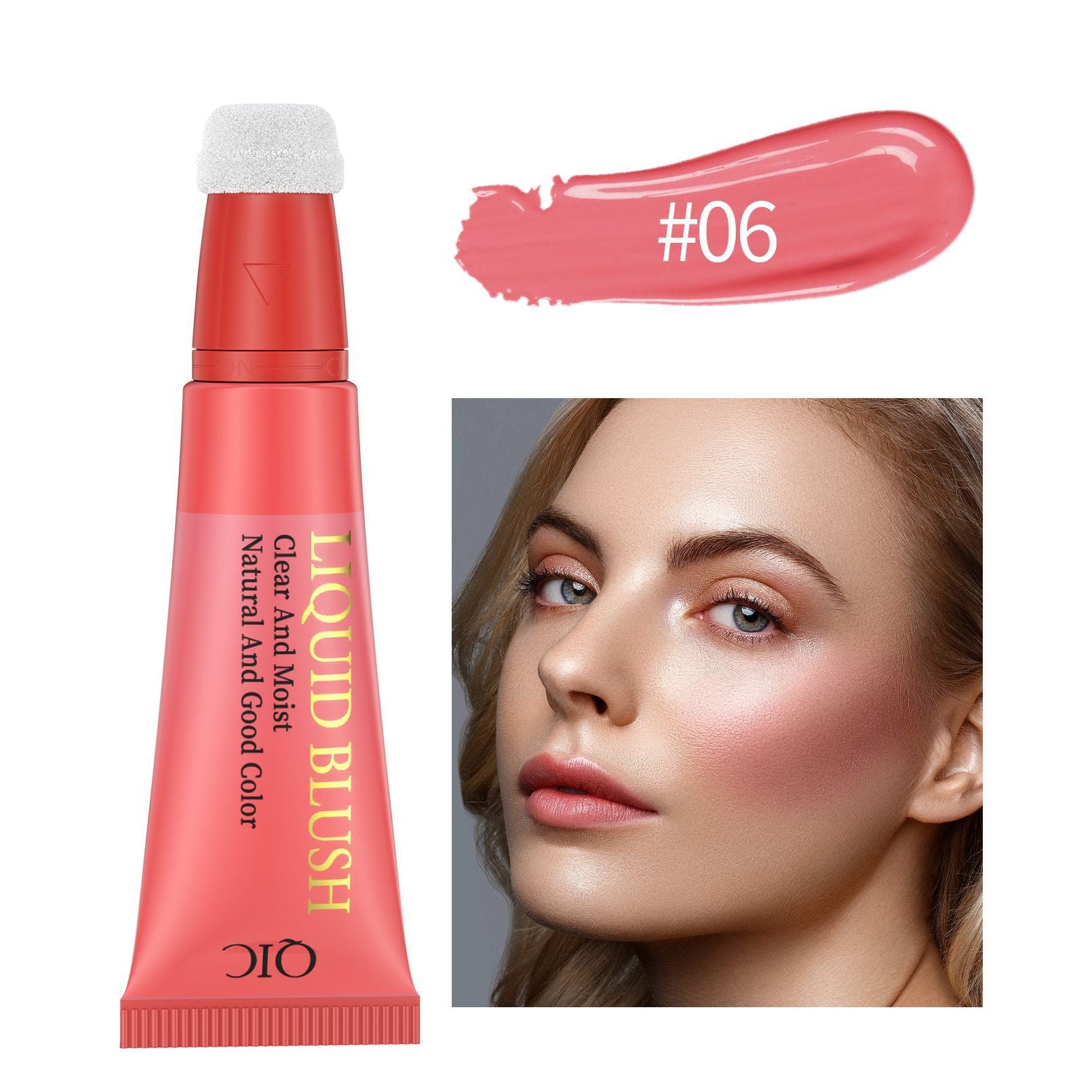 QIC Liquid Blush Dazzling Liquid Long-lasting Matte Silky
