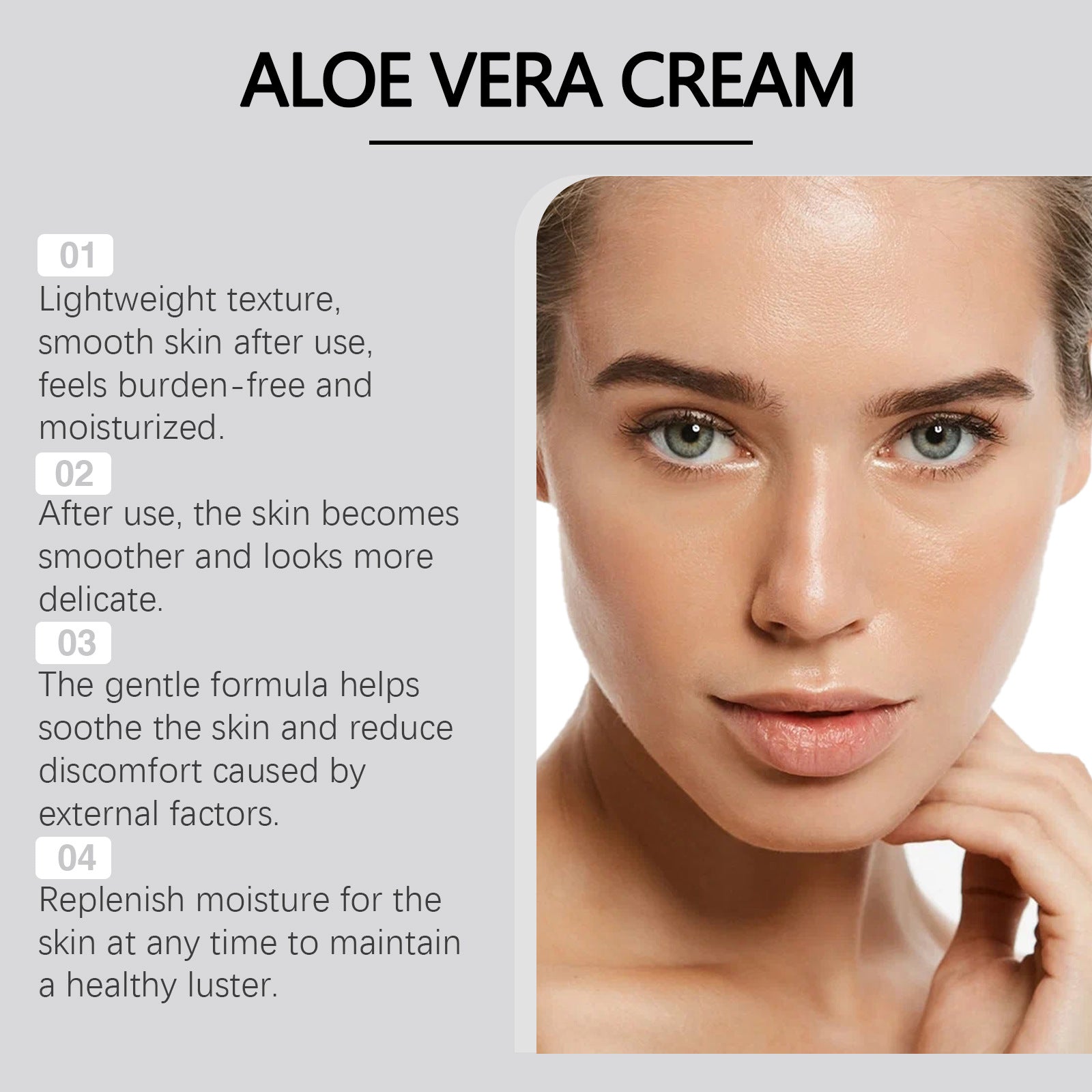 Aloe Moisturizing Facial Cream Mild Replenishment