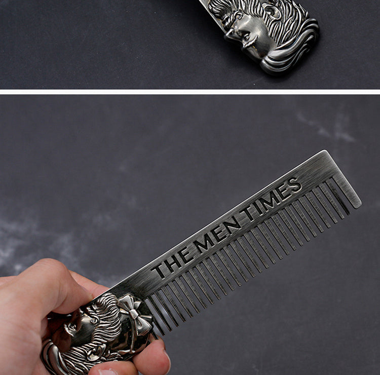 Men's Hair Comb Men's Care Portable Zinc Alloy