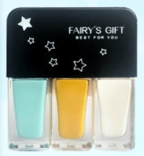 Fairy's Gifts Three-in-one DIY No-bake Tearable Sequined Nail Polish Set
