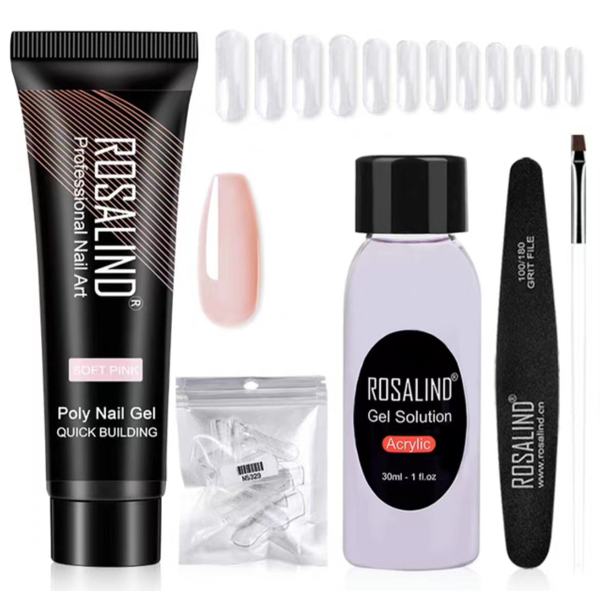 Rosalind Extension Gel Polish Kit For Manicure Poly Nail Gel Set For