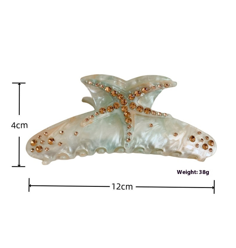Original Design Stereo Acetate Starfish Hair Claw