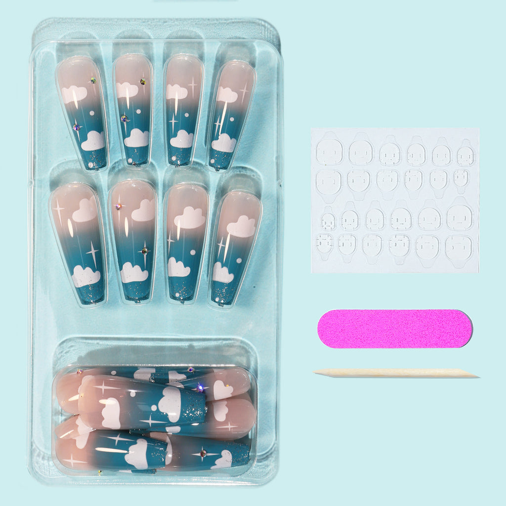 Cloud Gradient Wear Finished Nail Beauty Removable