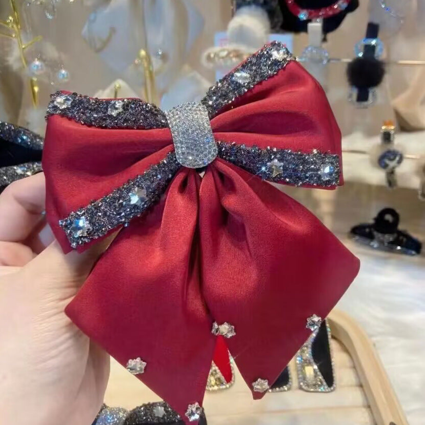 New Luxury Hairpin Bowknot Spring Clip