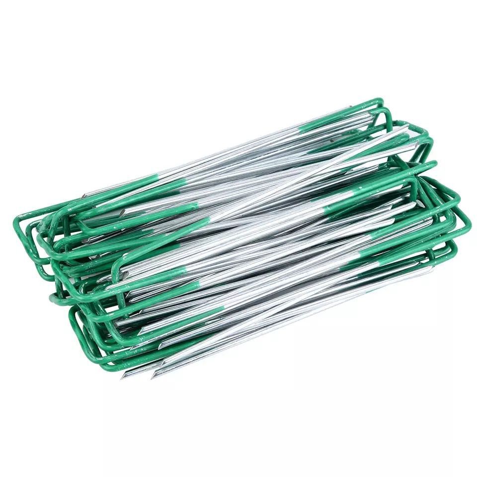 Semi-green U-shaped Turf Nail Environmental Protection Tent Nail