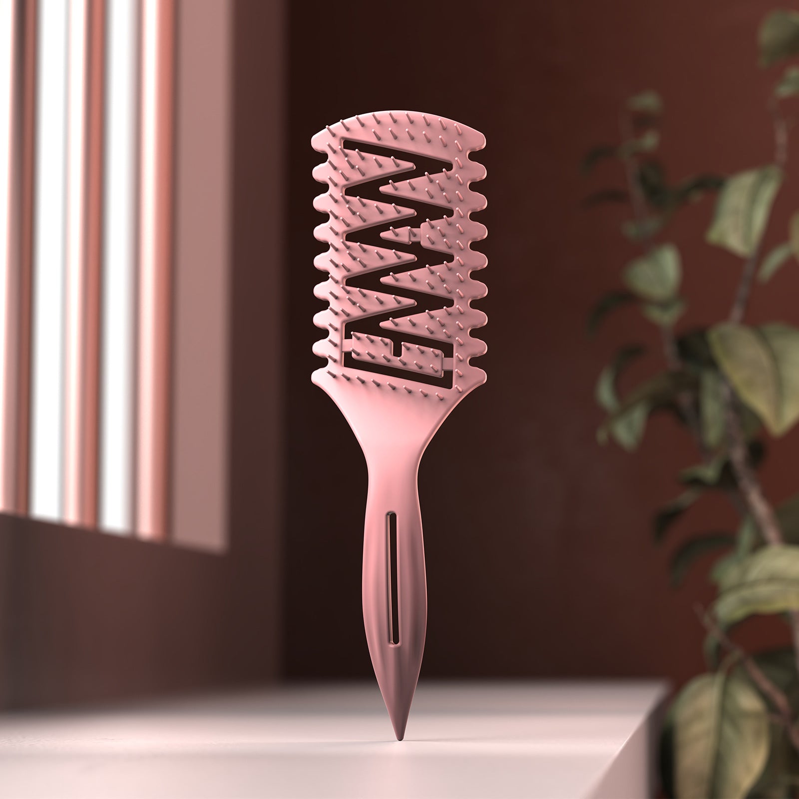 Long Handle Hollow Head Massage And Hairdressing Comb