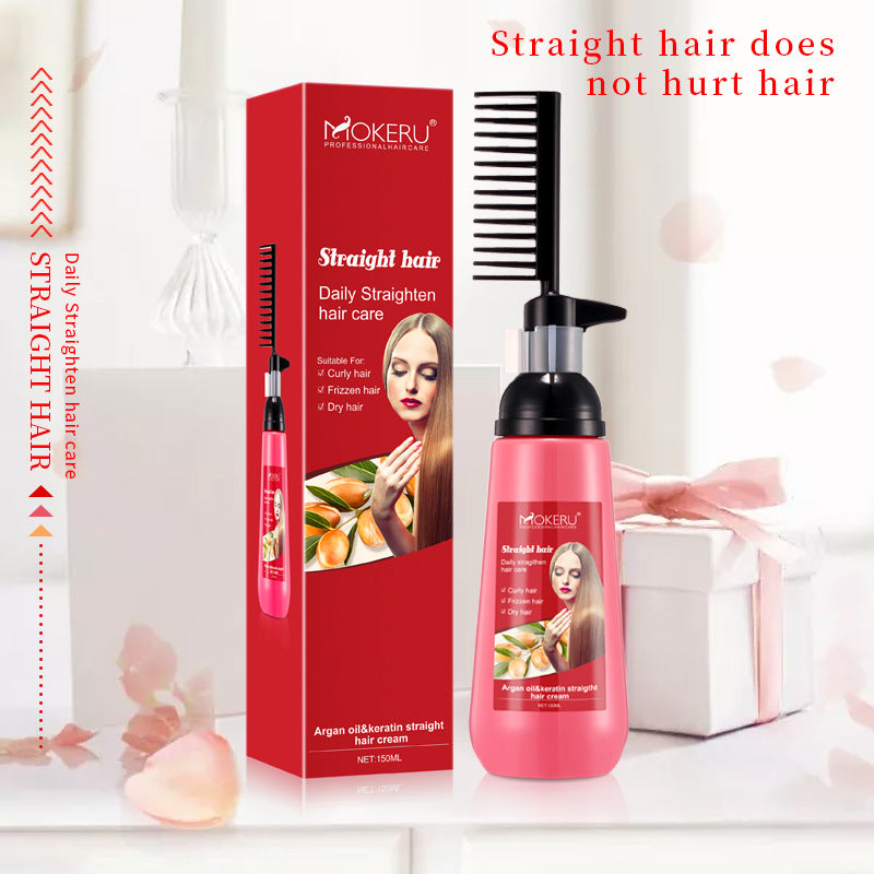 A Comb Straight Free  PullFree  Clip Straightening Cream