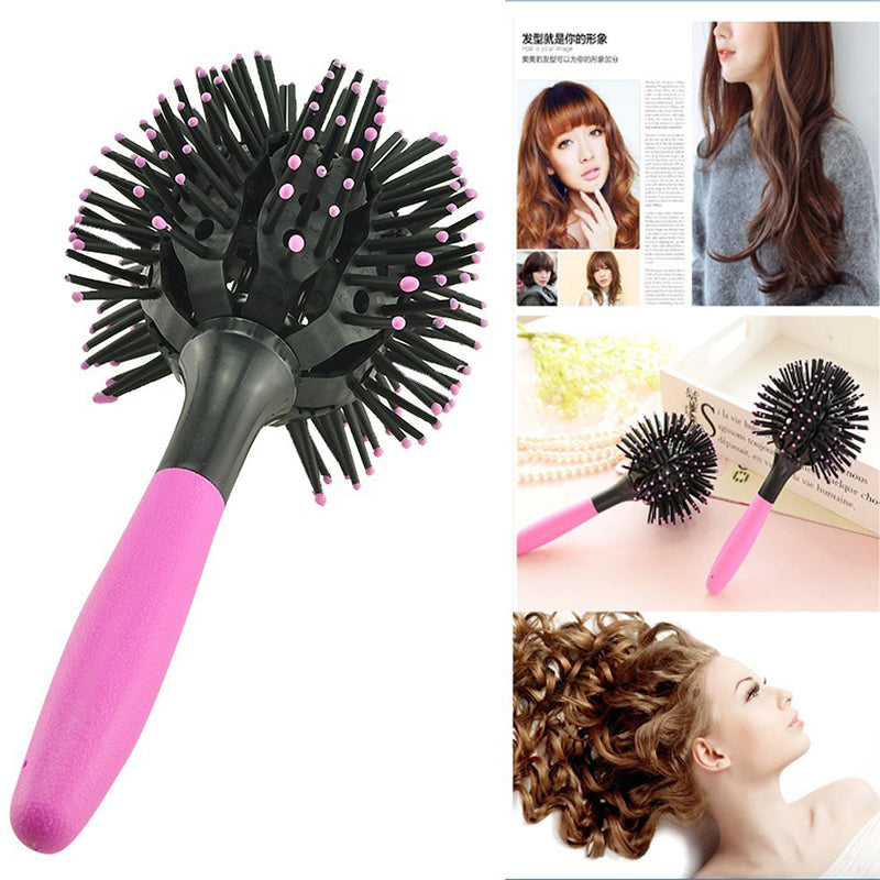 Hair Brush Magic Comb 3D Round 360 Degree