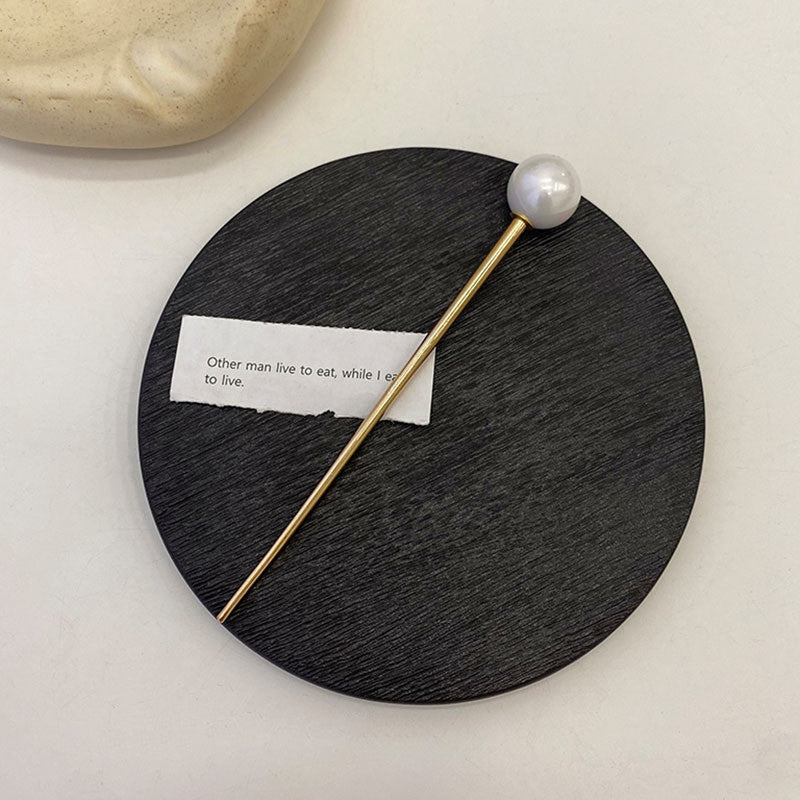 All-match Temperament Metal Pearl Hairpin