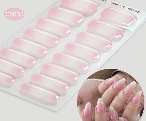 Harunouta Nail Stickers UV Gel Nail Sticker Semi-curing