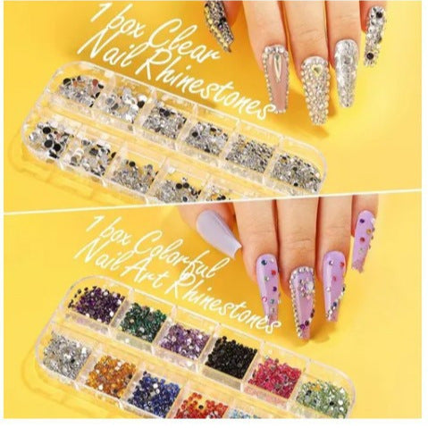 Nail Beauty Tool Set Painted Brush DIY Gold Foil Decorative Nails