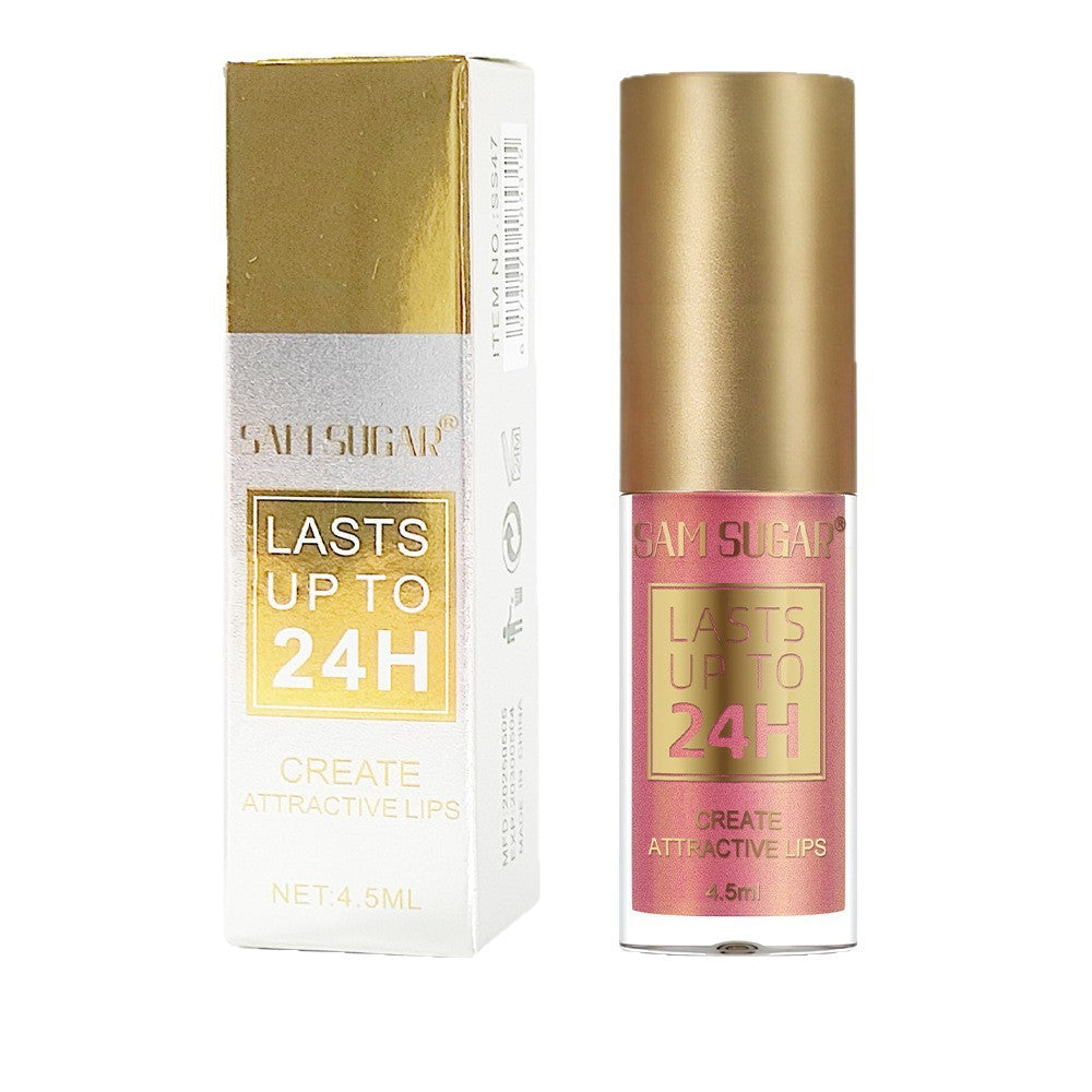 6-color Lifting Thin And Glittering Pearlescent Lip Lacquer