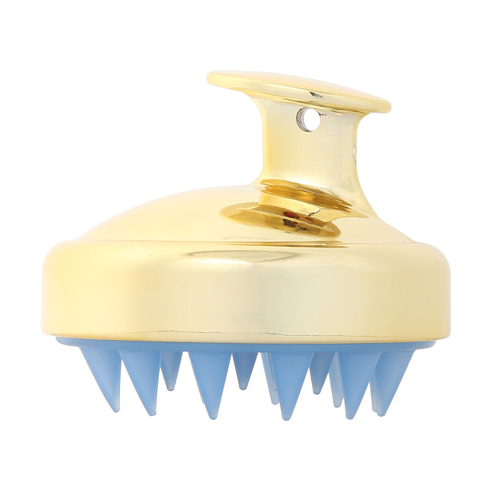 Electroplating Shampoo Brush Silicone Soft Teeth