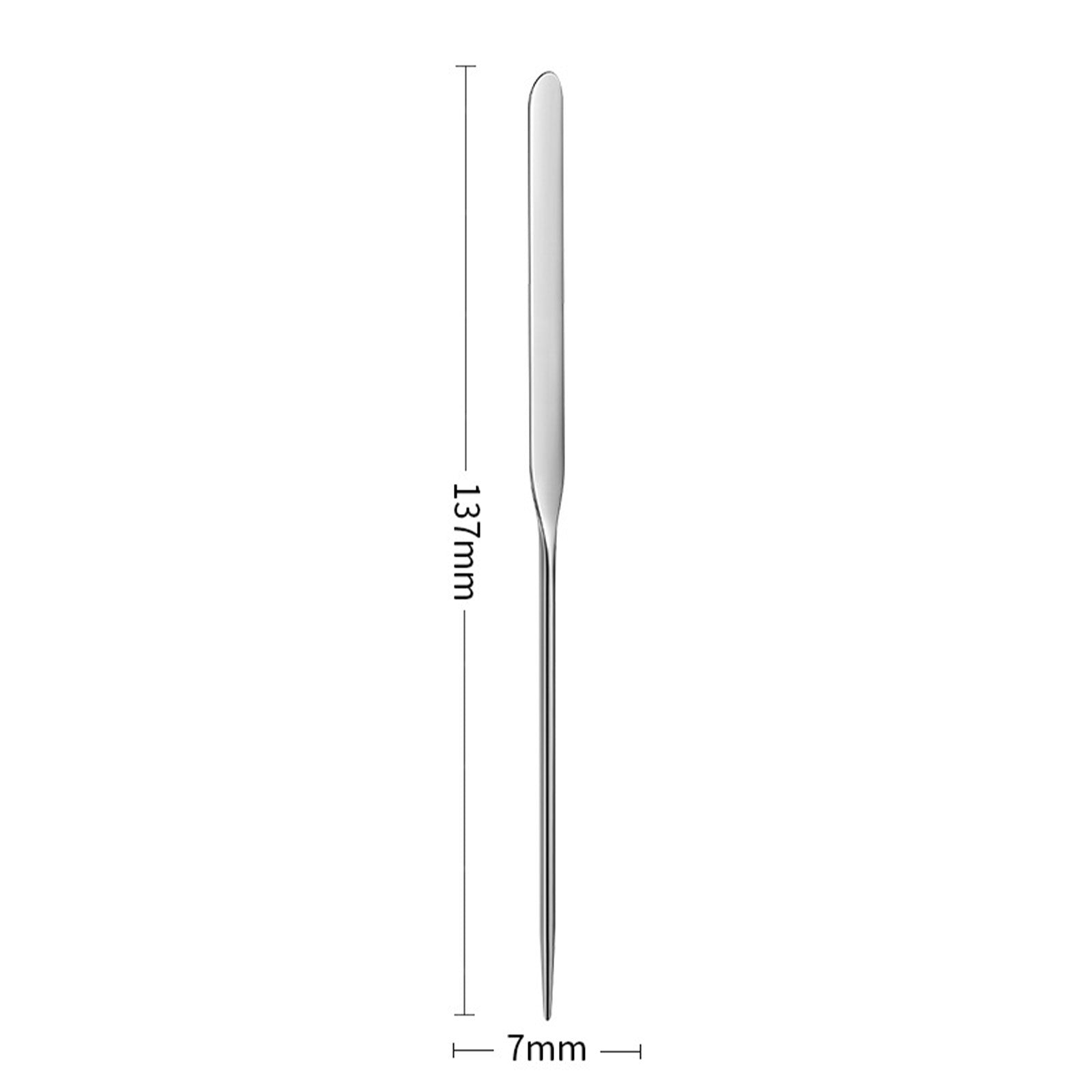 Stainless Steel Makeup Spatula Blending Stick Foundation Brush Set Eyeshadow Cream Pigment Blending Tool Face Contour Brush Tool Nail Color Scraper Makeup Accessories With Leather Case