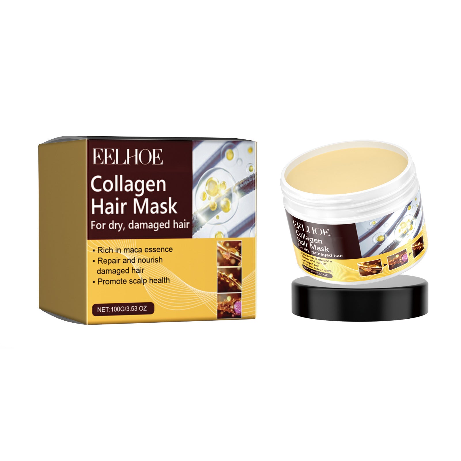 Eelhoe Collagen Shampoo Repair Damaged Hair Reduction