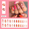 Pointed Nail Drop Shape Nail Tip Cute Fruits And Vegetables 24 Pieces Boxed
