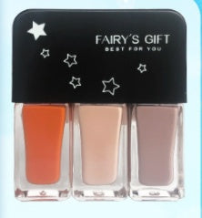 Fairy's Gifts Three-in-one DIY No-bake Tearable Sequined Nail Polish Set