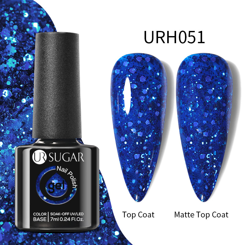 UR Sugar Matte Klein Blue Gel Nail Polish