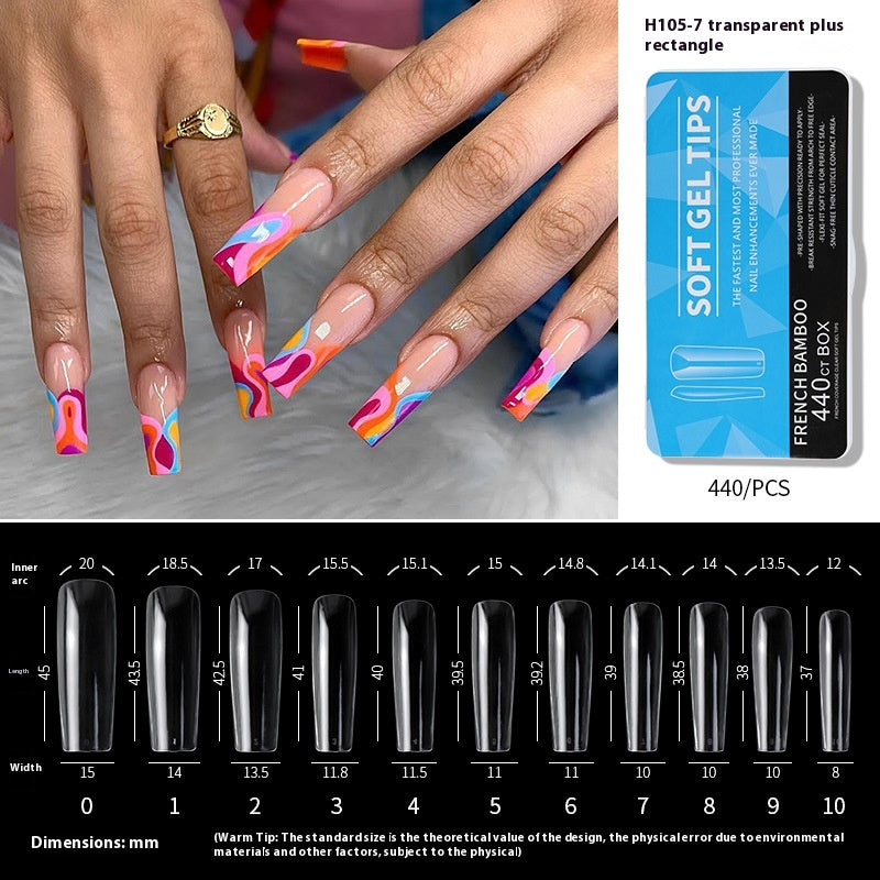 Porcelain White Box Nail Polish Ultra-thin And Scratch Free Matte soft gel tips