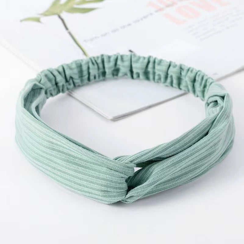 Hairband Cross Knitted Thread Hairware