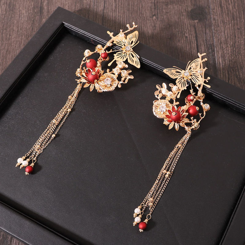 Chinese Style Bride Xiuhe Headdress Simple Phoenix Crown