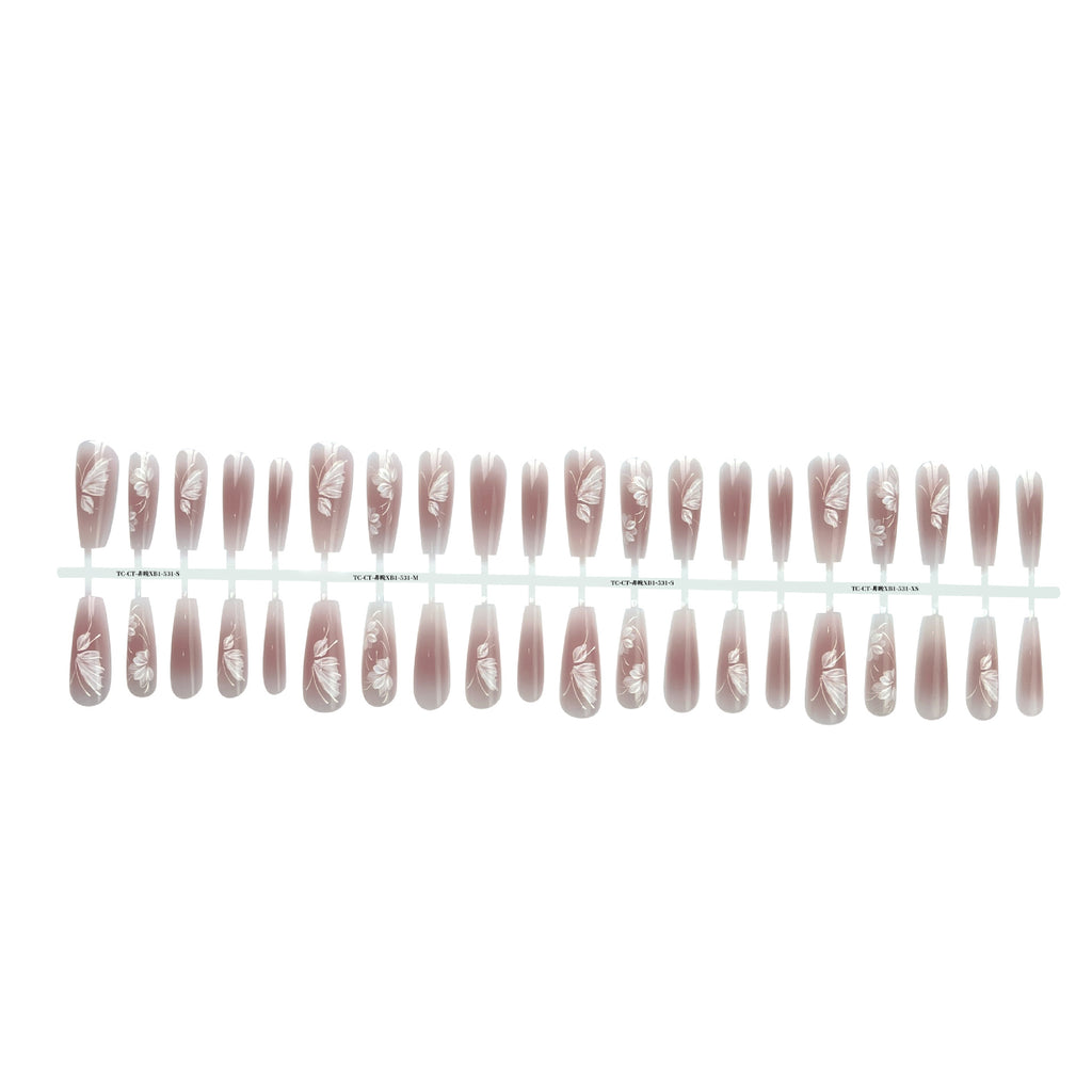 Wave Mark Ancient Style Ins Wind Long Water Drop Nail Beauty Bright Surface