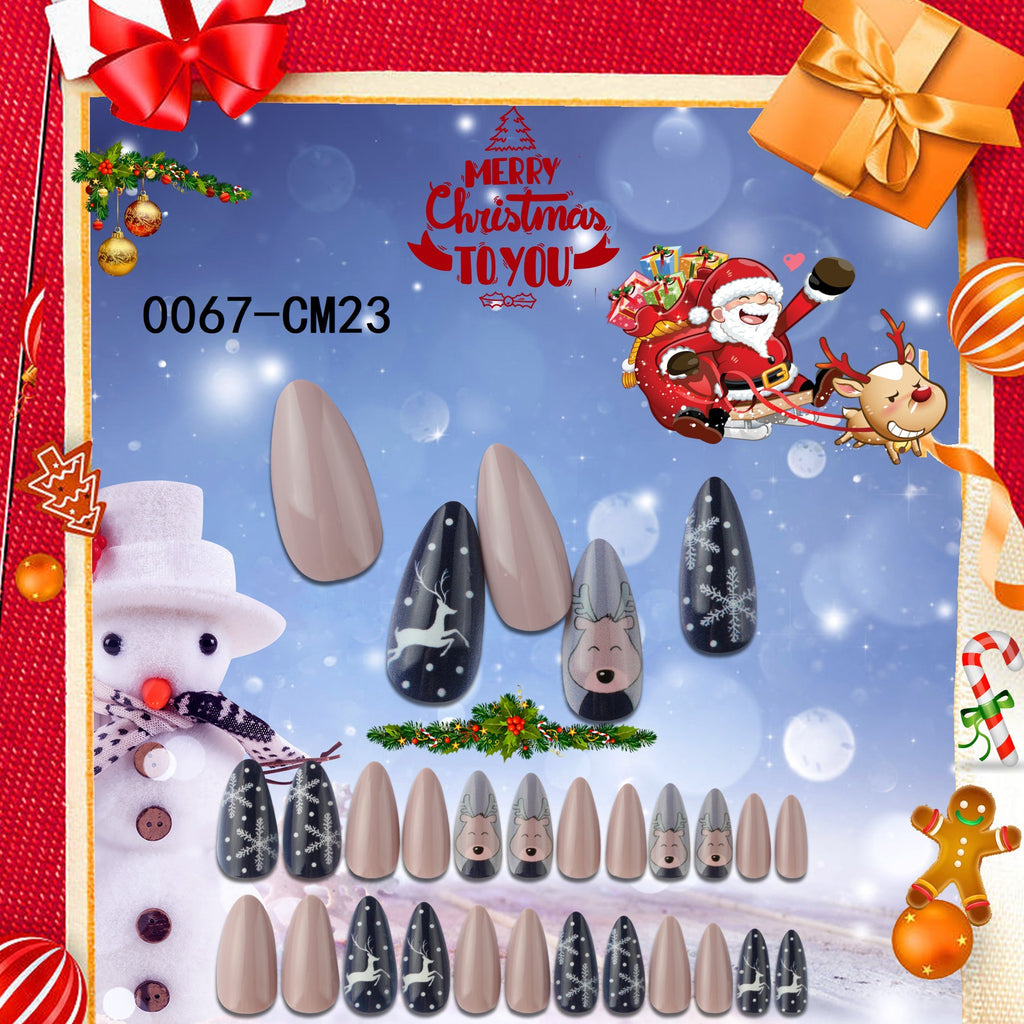 Christmas Decoration Nail Tip Wear