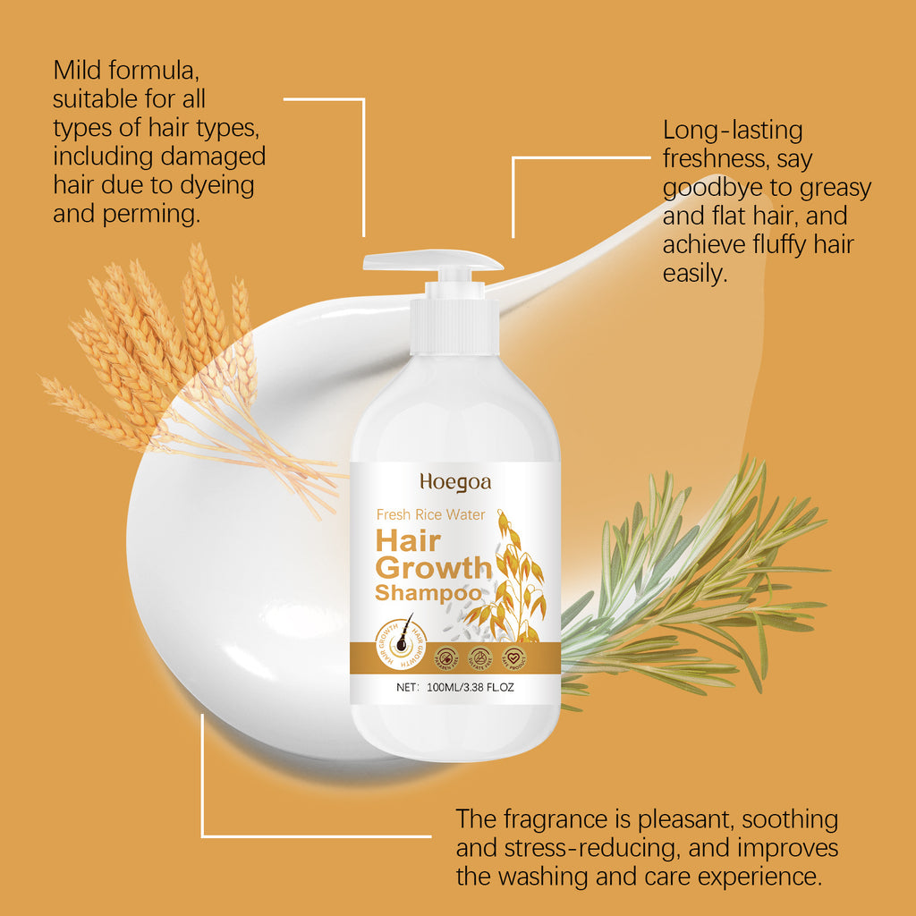 Cleansing Hair Fluffy Nourishing Frizz Smooth Hair Brightening Care Shampoo