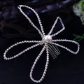 Bridal Rhinestone Tiara Elegant Lady Hair Comb Accessory Set