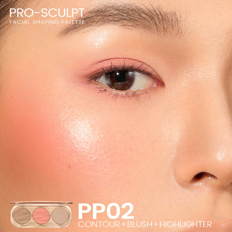 Pro-SCLPT Women's Universal Highlight Repair Blush Trio Blusher