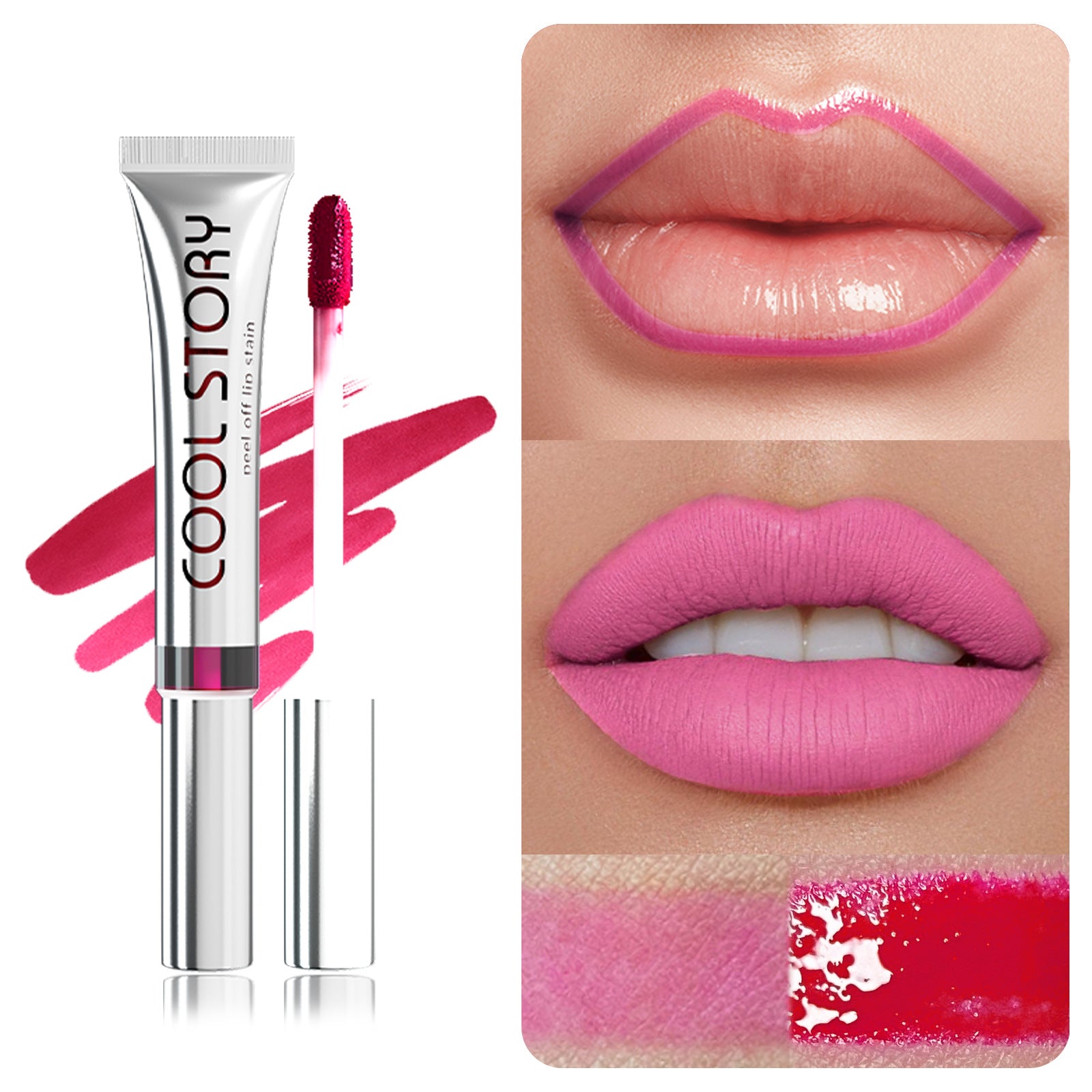 Single Stripping Lip Lacquer Matte No Stain On Cup