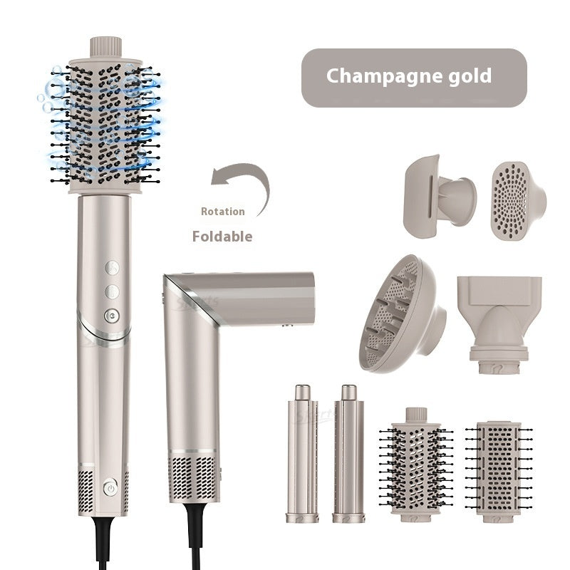 Folding 8 In 1 Hair Dryer Plasma All-in-one Hot Air Comb Suit
