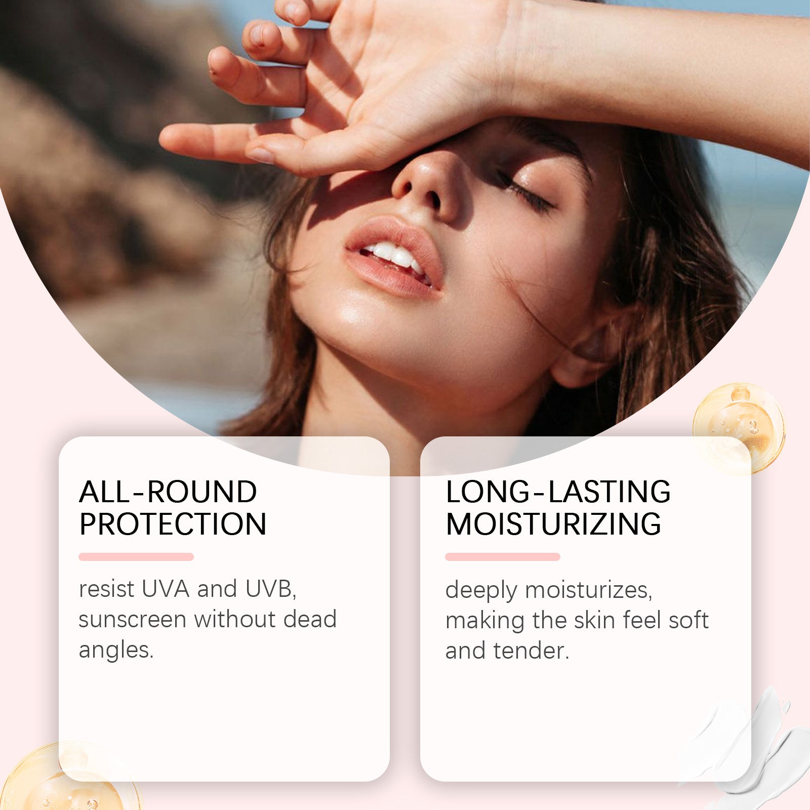 Protective Cream Moisturizing Texture Outdoor Gentle Isolation