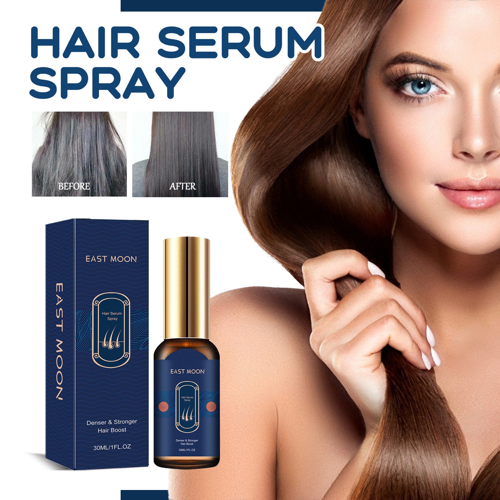 East Moon Hair Care Spray Moisturizes And Smoothes Hair