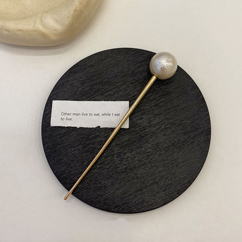 All-match Temperament Metal Pearl Hairpin