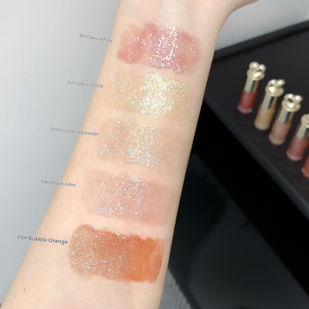 Moisturizing Bright Color Lip Gloss Love Thin And Glittering